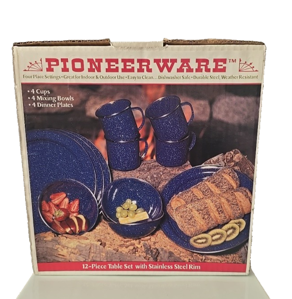 GSI Outdoor Pioneer Ware Tableware 12pc Camping Set New-Box